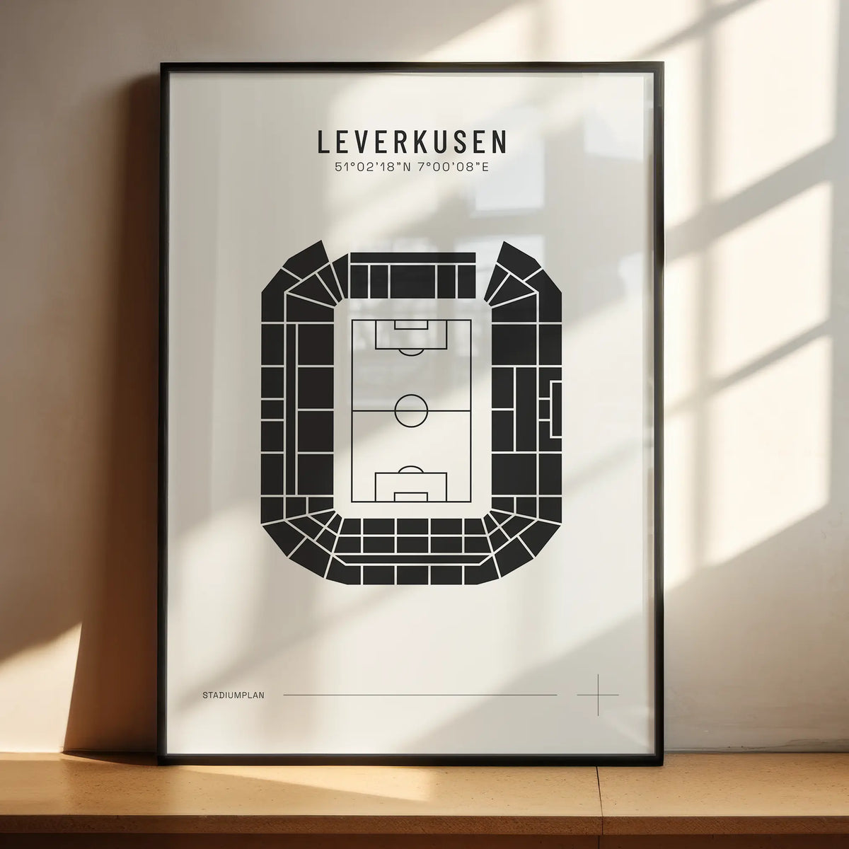 Leverkusen — Stadionplan DE / 16